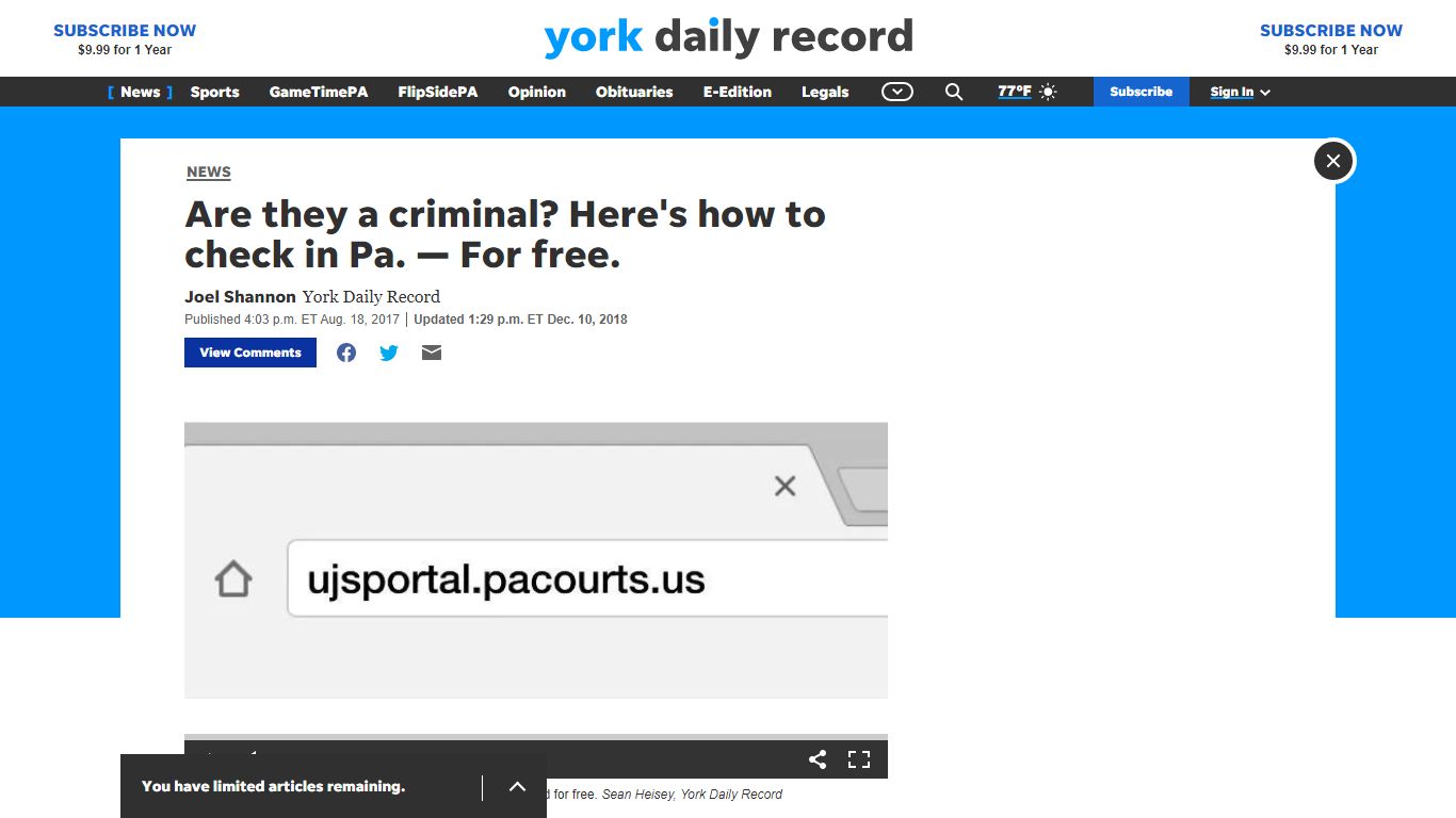 How to run a free background check in Pa. - York Daily Record